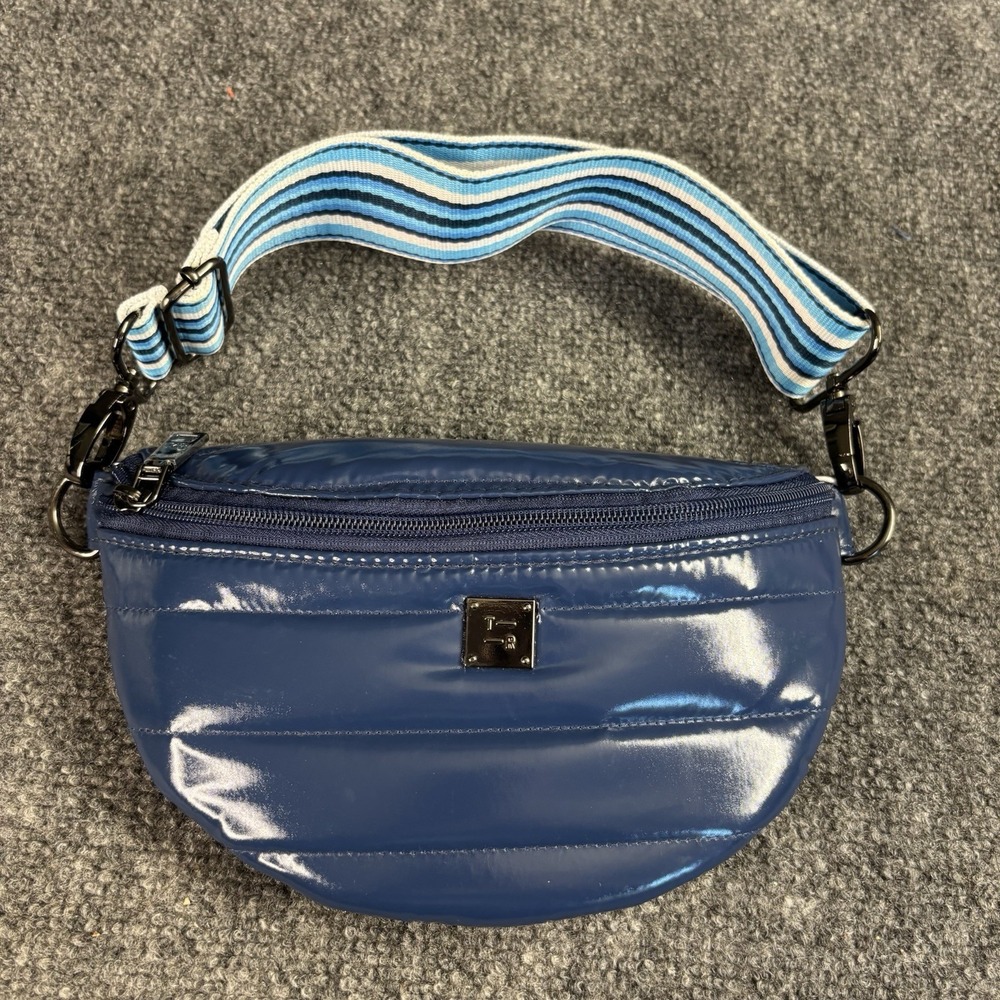 Think Royln Vlasic Pickle Puff Blue Crossbody Bag NEW!!!!